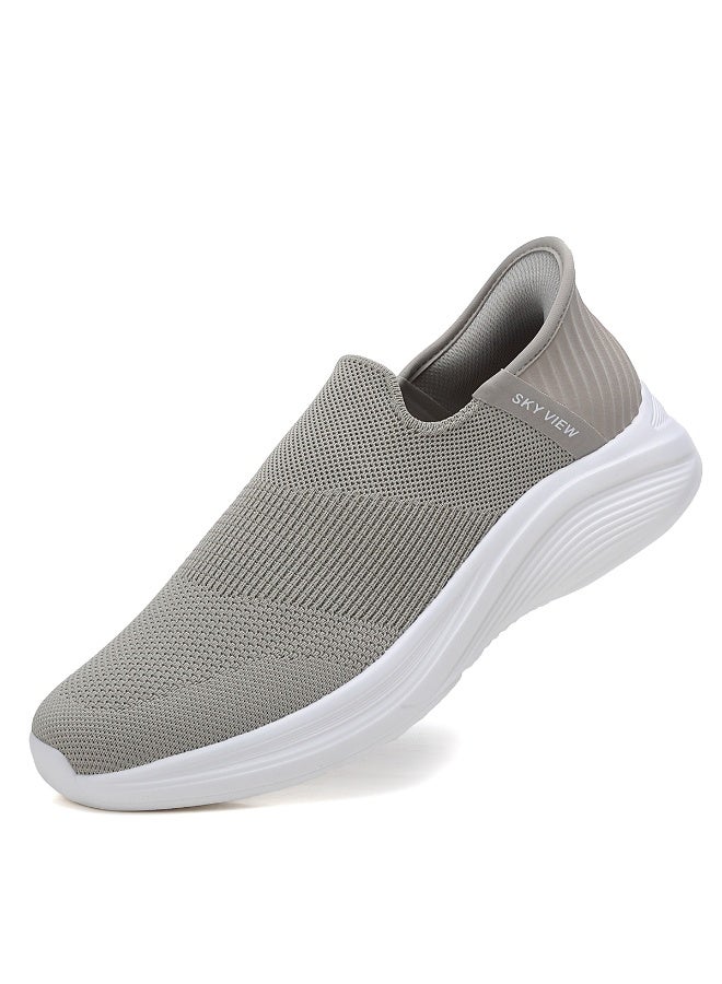 سكاي فيو أحذية رياضية رجالية ونسائية شبكية للتمرين والجري والمشي والموضة خفيفة الوزن للجنسين قابلة للتنفس غير قابلة للانزلاق مريحة للصالة الرياضية أحذية مشي مريحة من إسفنج الذاكرة - Image 1